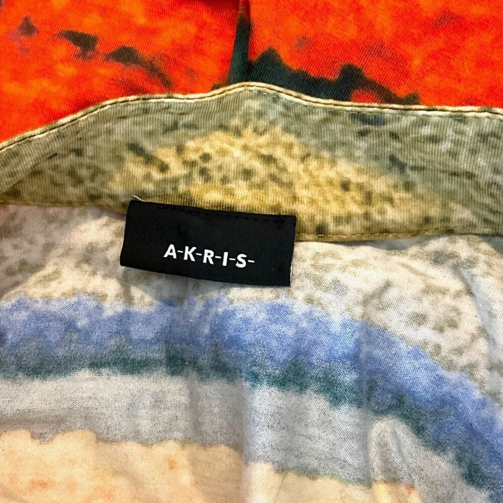 Akris Flower Field Top Multicolor V Neck 3/4 Sleeve US Size 4 XS Tulips - Picture 6 of 9